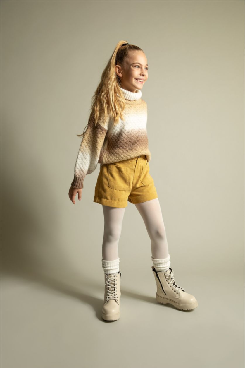 Дівчачий Жовтий Шорти із вельвета для дівчаток