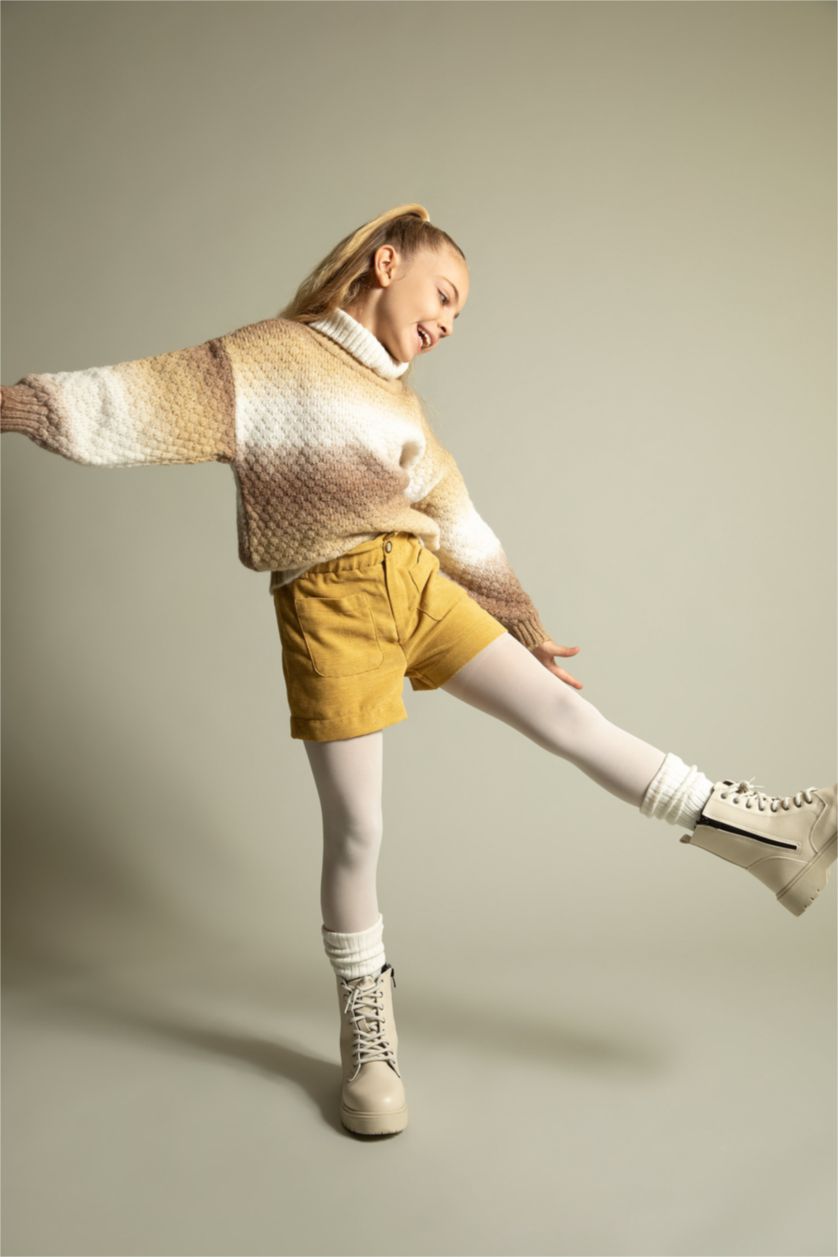 Дівчачий Жовтий Шорти із вельвета для дівчаток