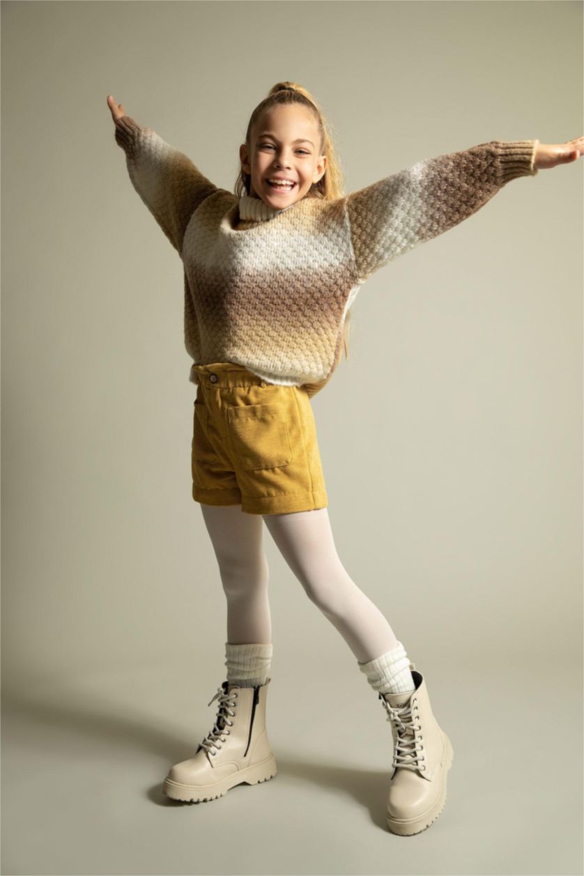 Дівчачий Жовтий Шорти із вельвета для дівчаток