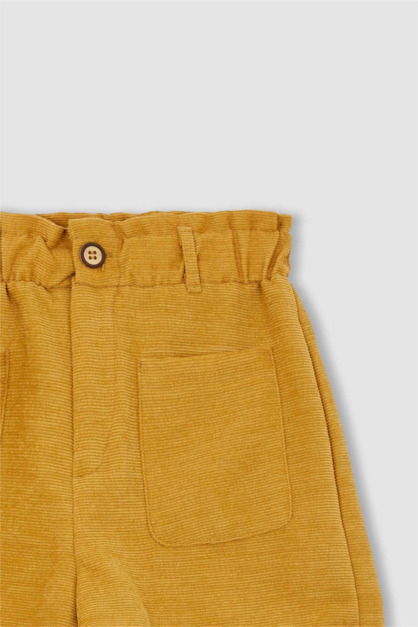 Дівчачий Жовтий Шорти із вельвета для дівчаток