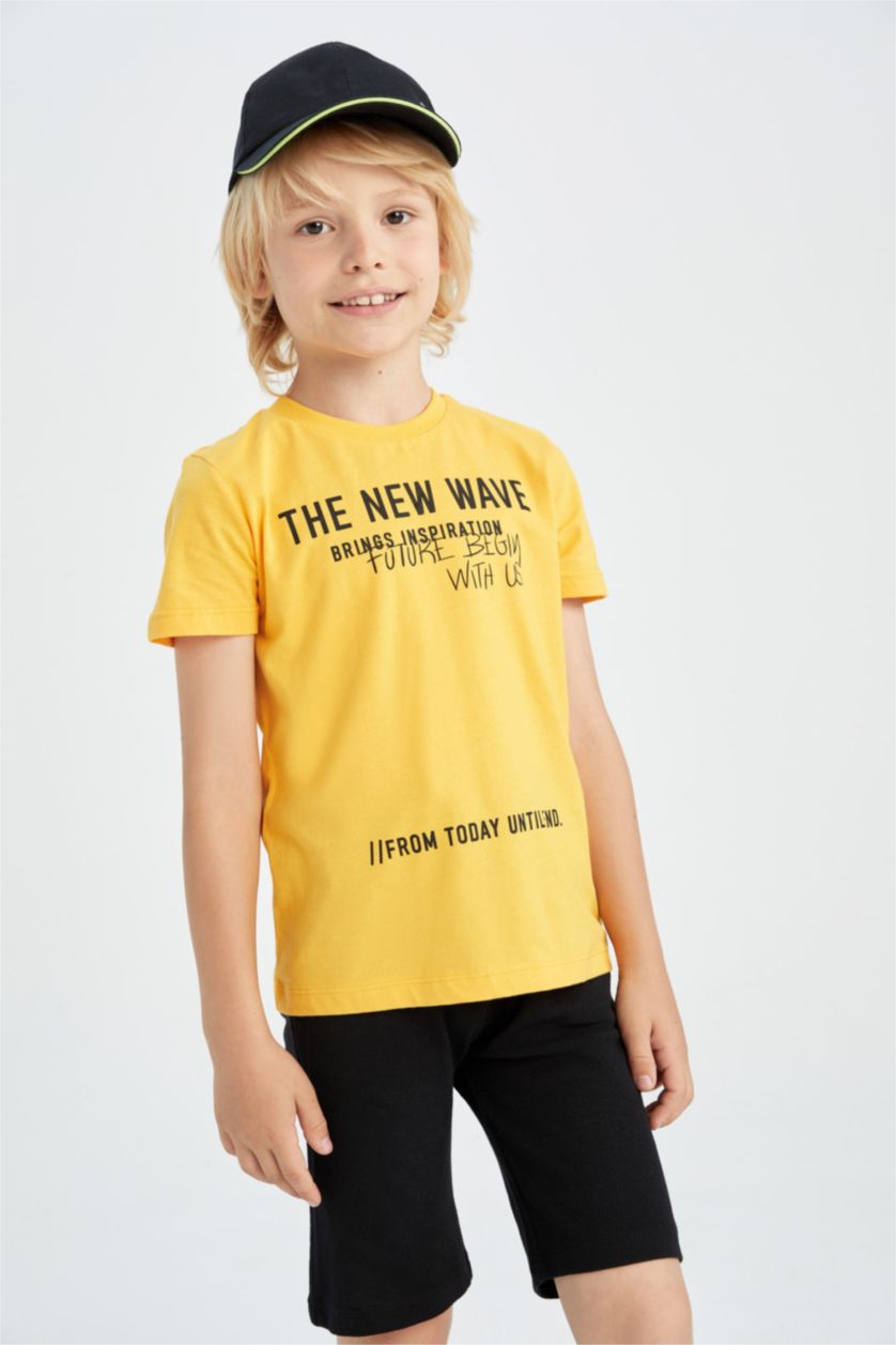 BOYS & TEENS Yellow 2 piece Regular Fit Set