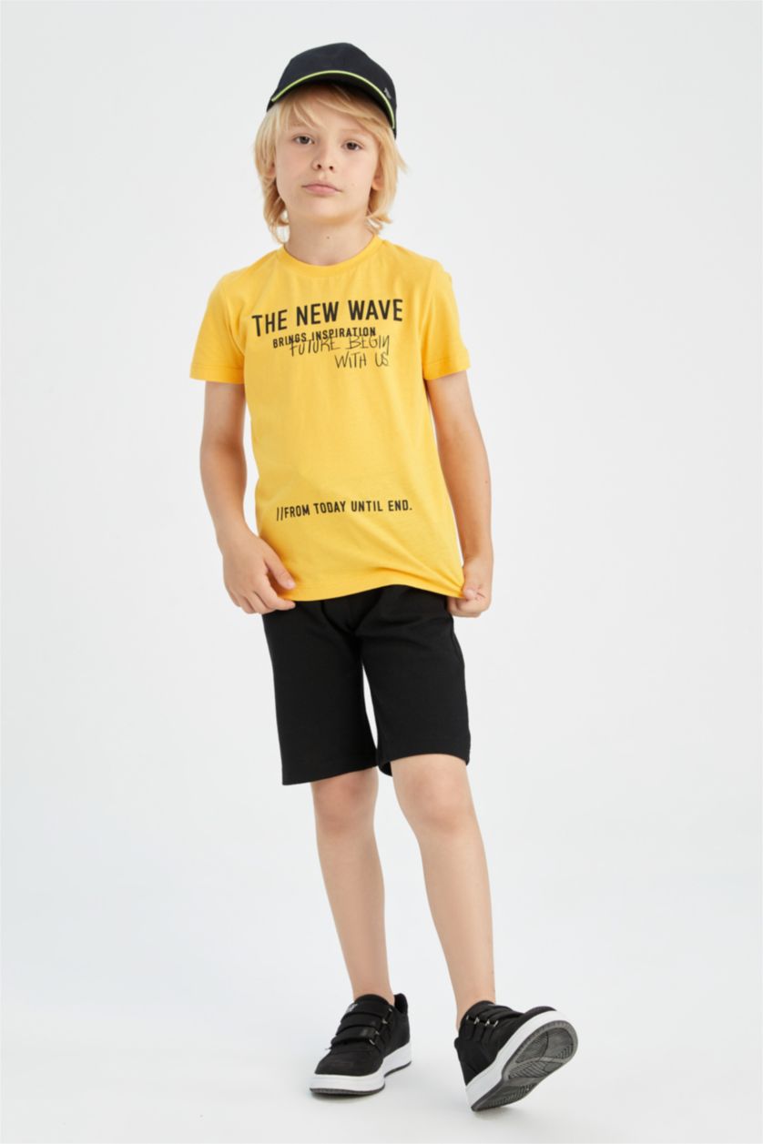 BOYS & TEENS Yellow 2 piece Regular Fit Set