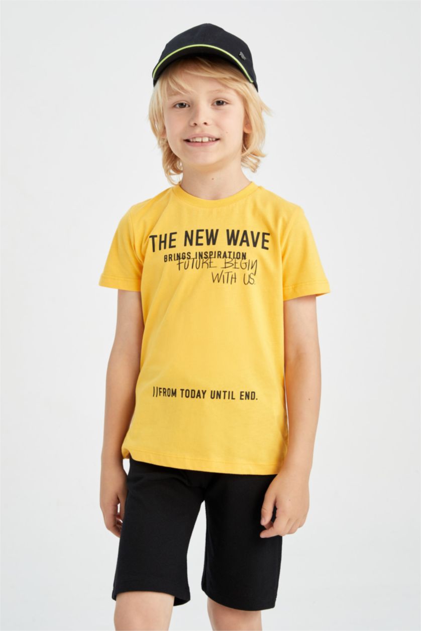 BOYS & TEENS Yellow 2 piece Regular Fit Set