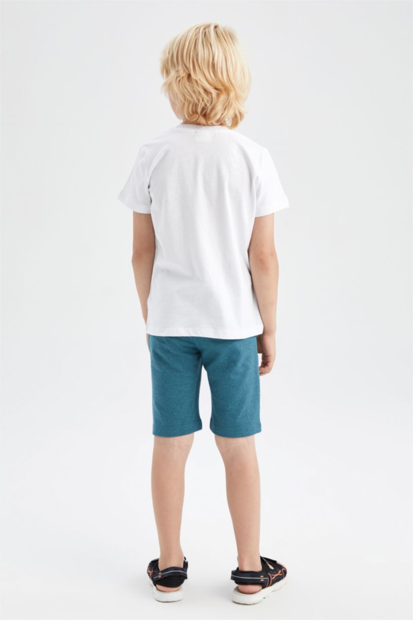 BOYS & TEENS White 2 piece Regular Fit Set