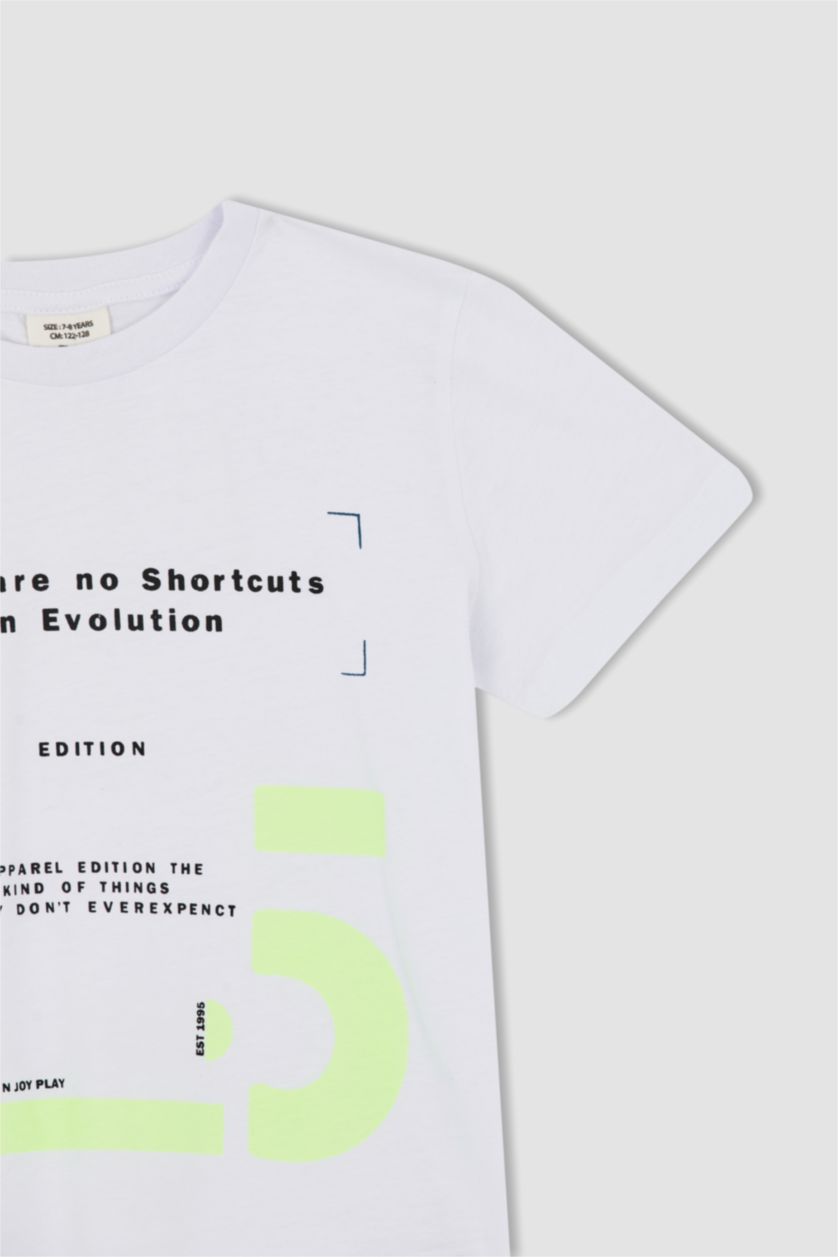 BOYS & TEENS White 2 piece Regular Fit Set