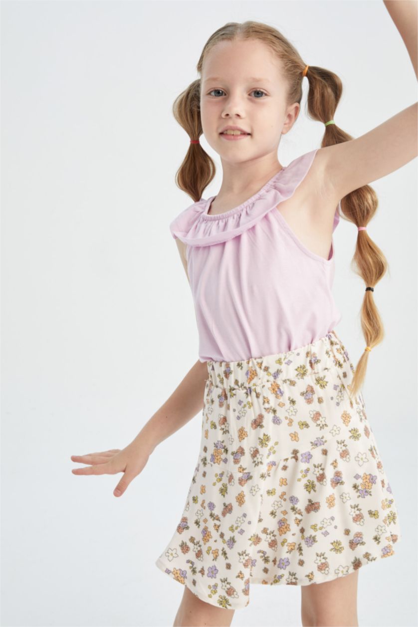 FILLES Beige Jupe Viscose