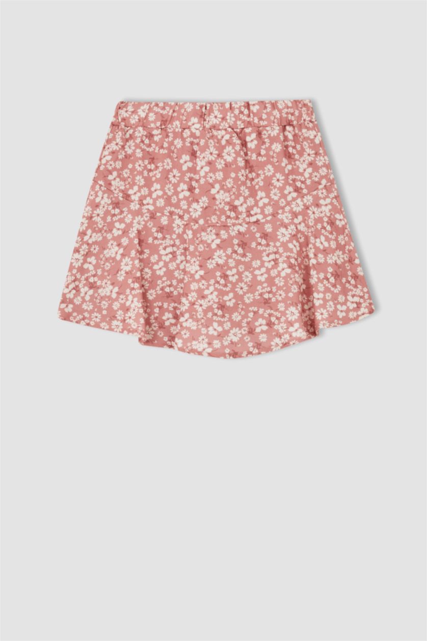 بنات وردي تنورة فيسكوز