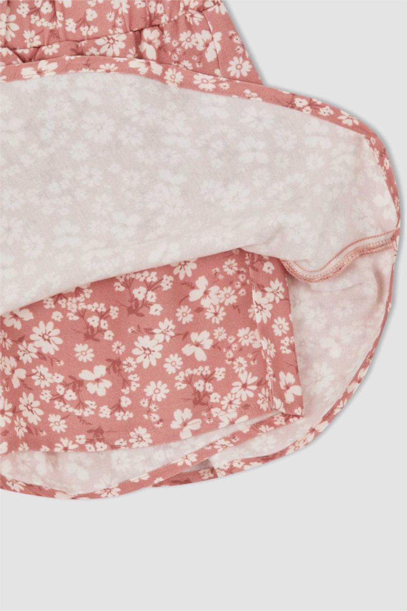 بنات وردي تنورة فيسكوز