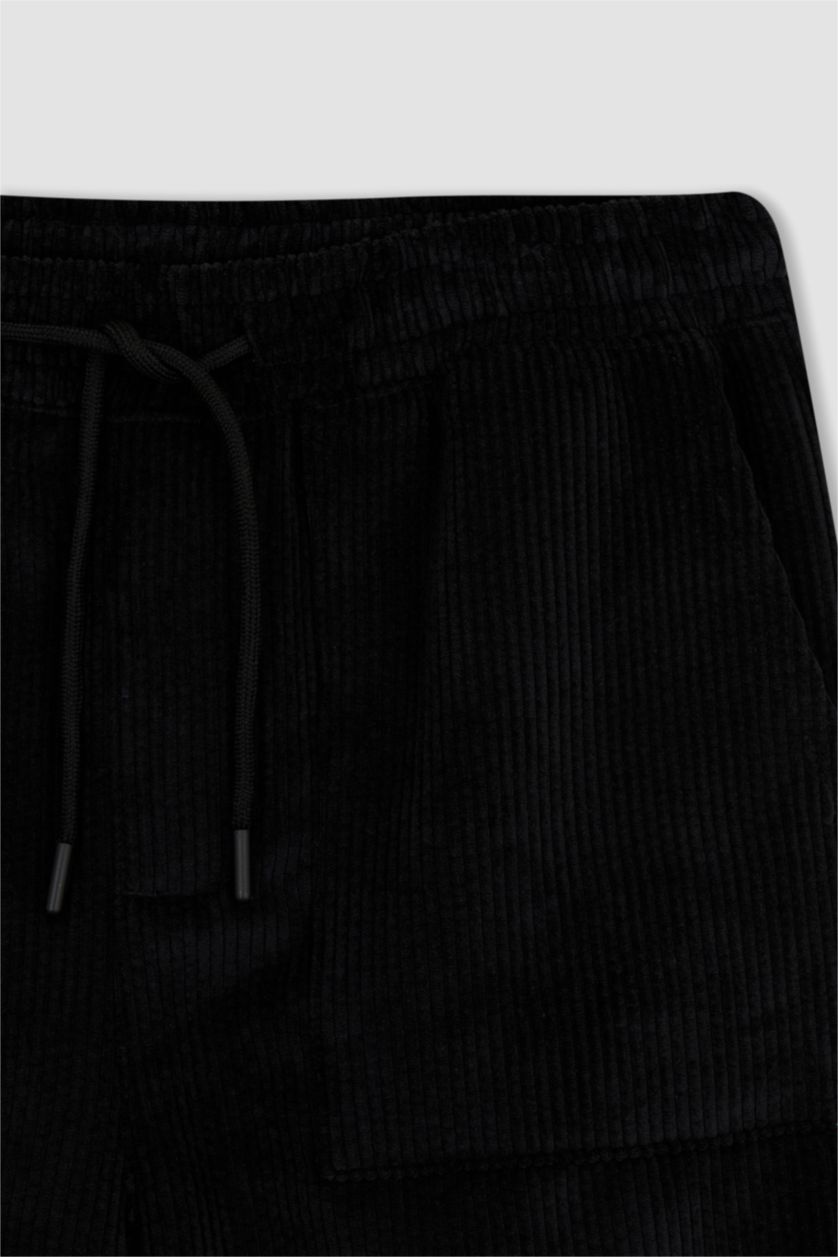 Erkek Siyah Regular Jogger Pantolon
