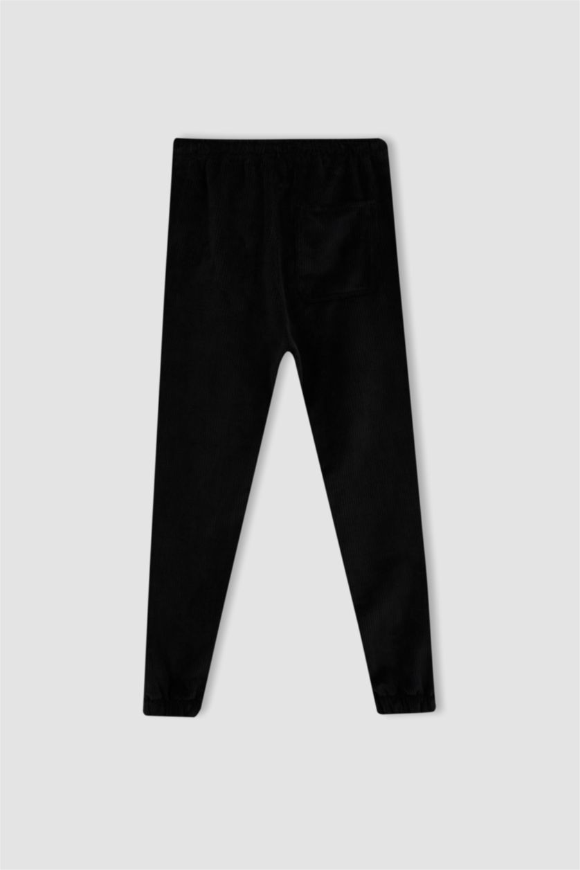 Erkek Siyah Regular Jogger Pantolon