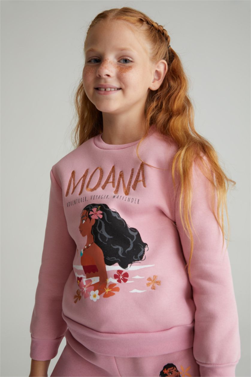 GIRLS & TEENS Lilac Girl Disney Princess Crew Neck Soft Feather Sweatshirt