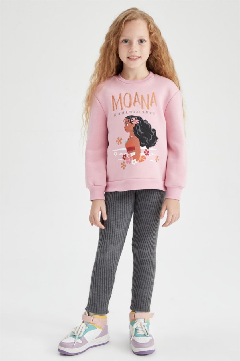 GIRLS & TEENS Lilac Girl Disney Princess Crew Neck Soft Feather Sweatshirt