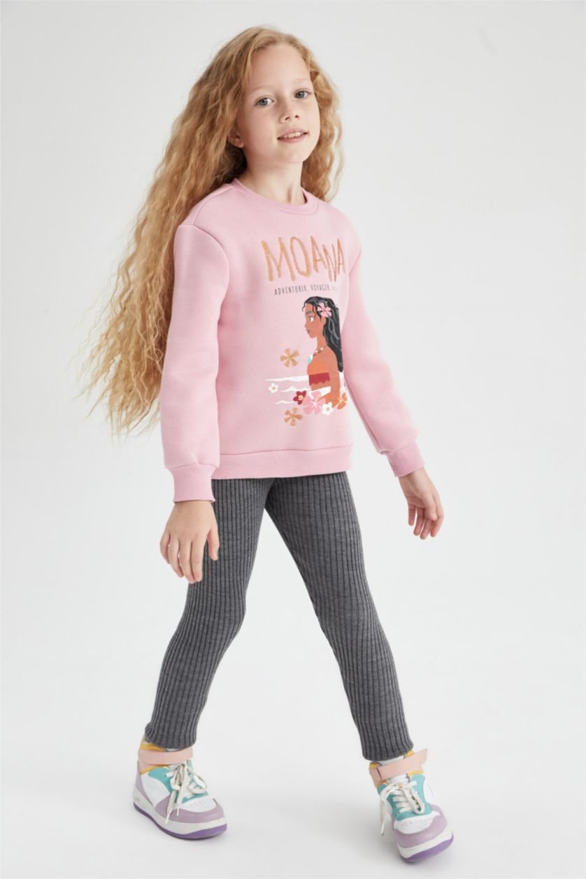 GIRLS & TEENS Lilac Girl Disney Princess Crew Neck Soft Feather Sweatshirt