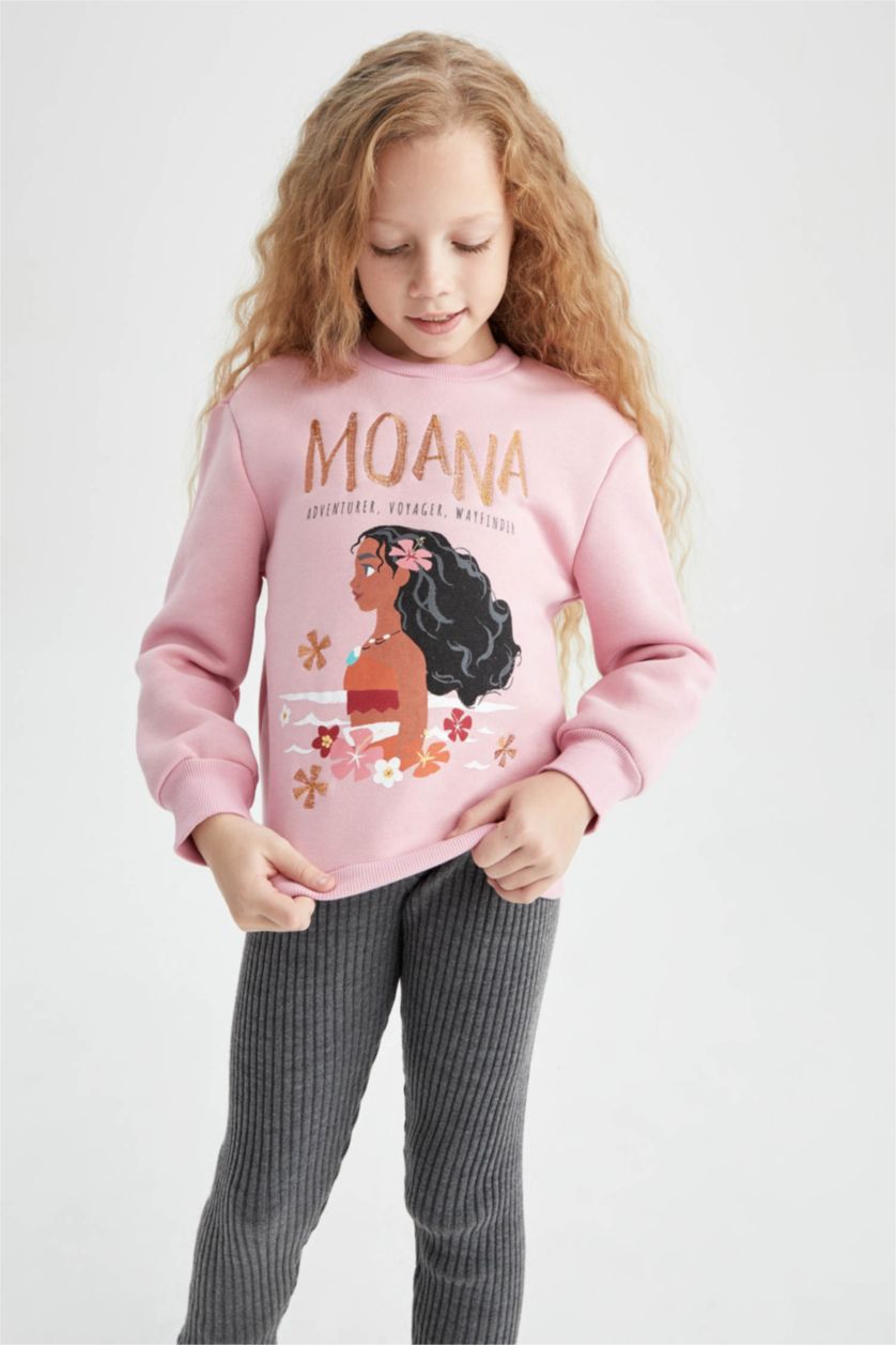 GIRLS & TEENS Lilac Girl Disney Princess Crew Neck Soft Feather Sweatshirt