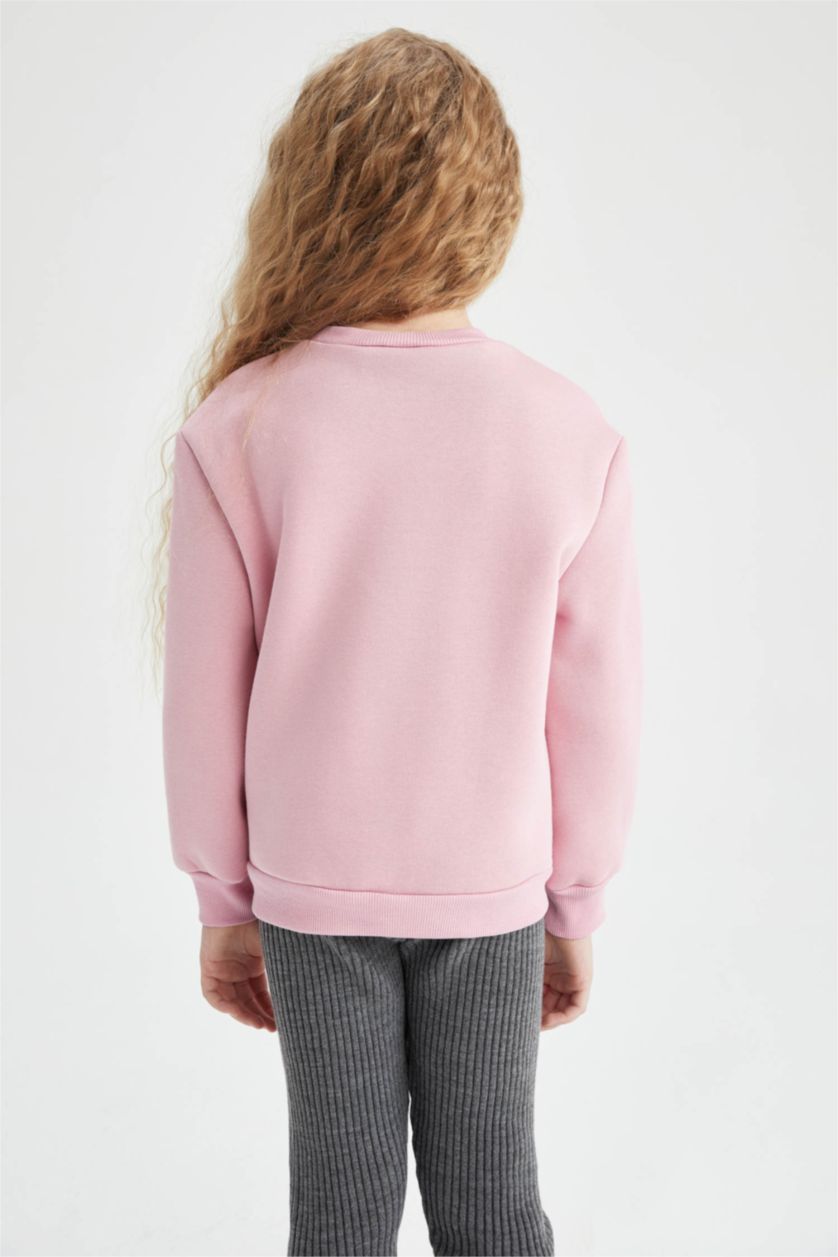 GIRLS & TEENS Lilac Girl Disney Princess Crew Neck Soft Feather Sweatshirt