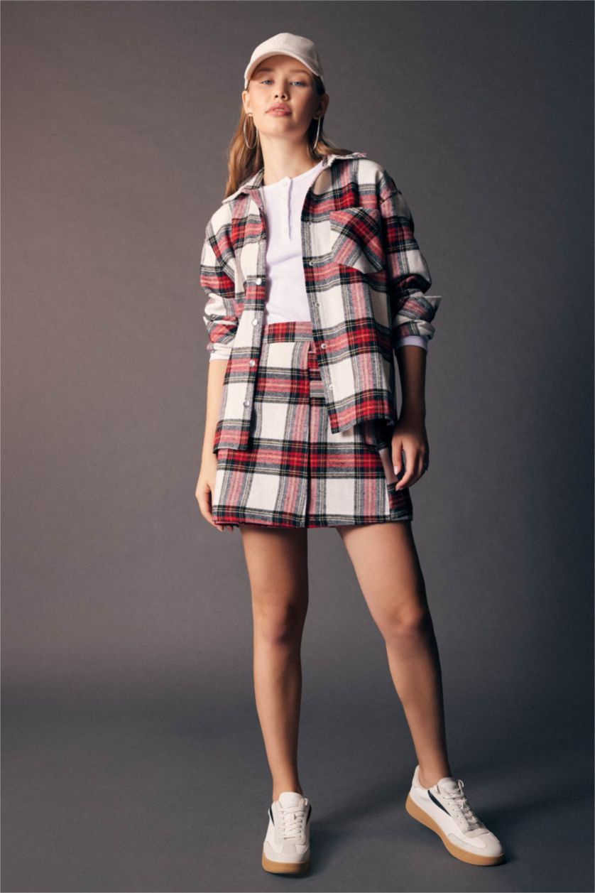 Женская Красный Рубашка оверсайз с длинным рукавом, Coool