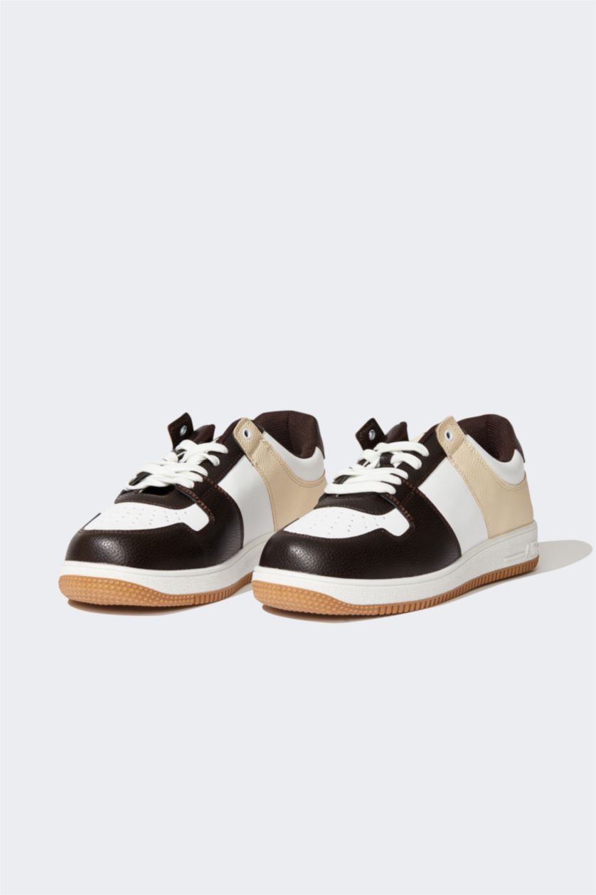 رجال بني حذاء رياضي جلد صناعي