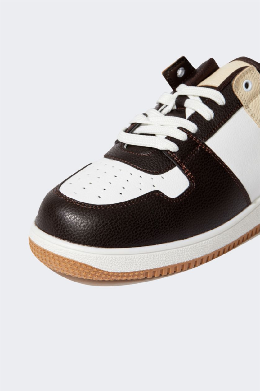 رجال بني حذاء رياضي جلد صناعي