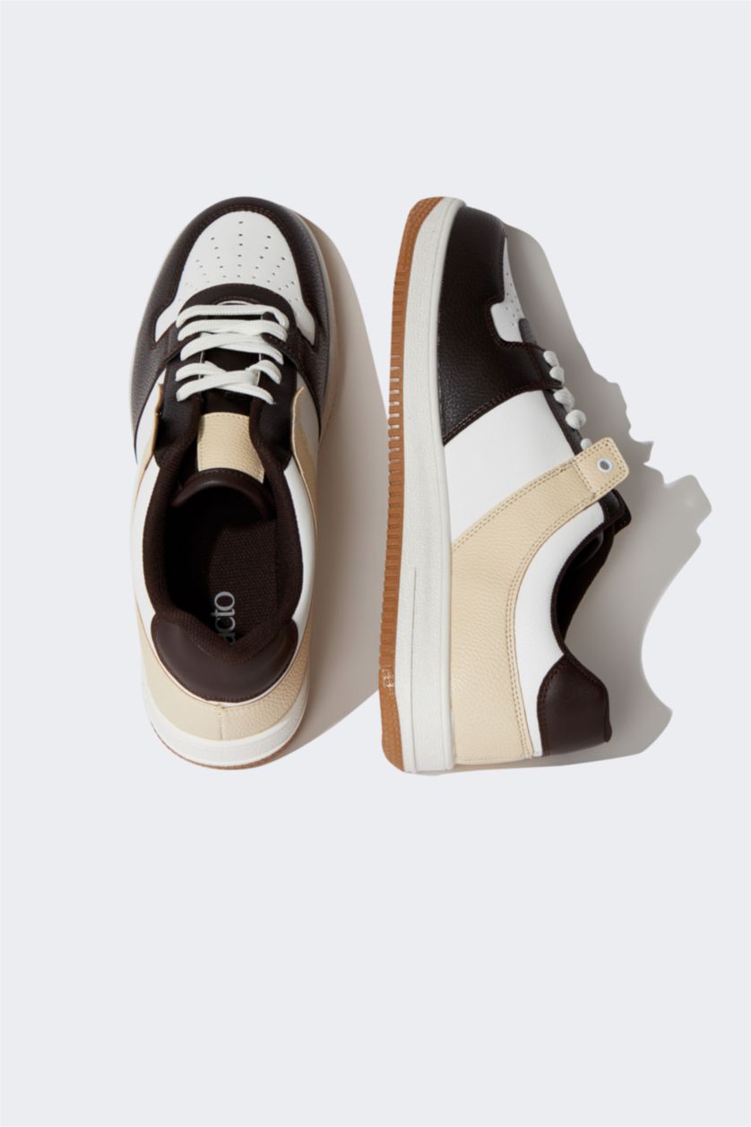 رجال بني حذاء رياضي جلد صناعي