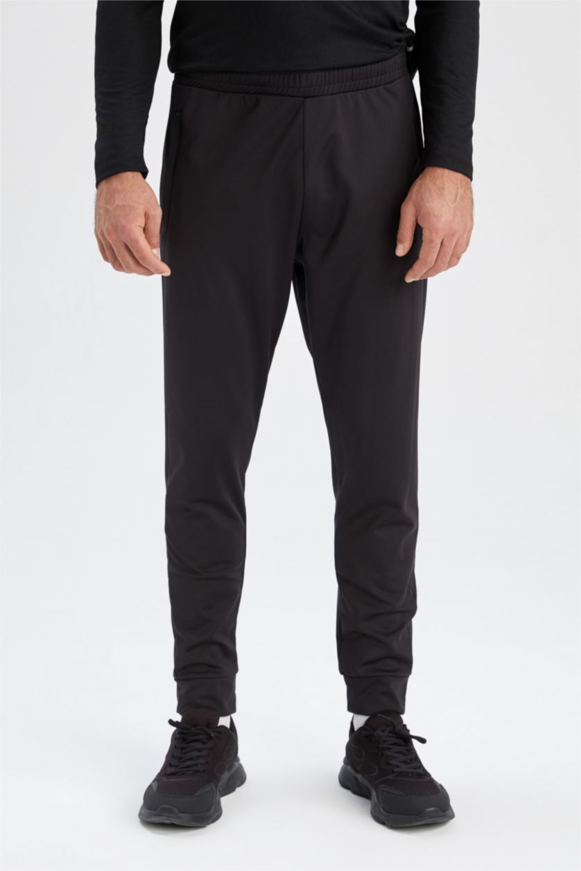 MAN Black Defacto Fit Slim Fit Sports Jogger Sweatpants
