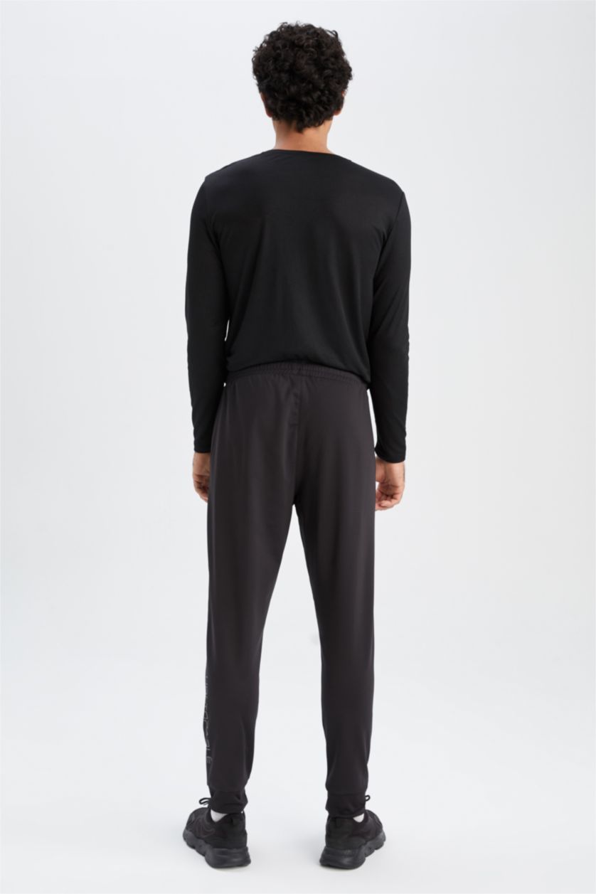 MAN Black Defacto Fit Slim Fit Sports Jogger Sweatpants