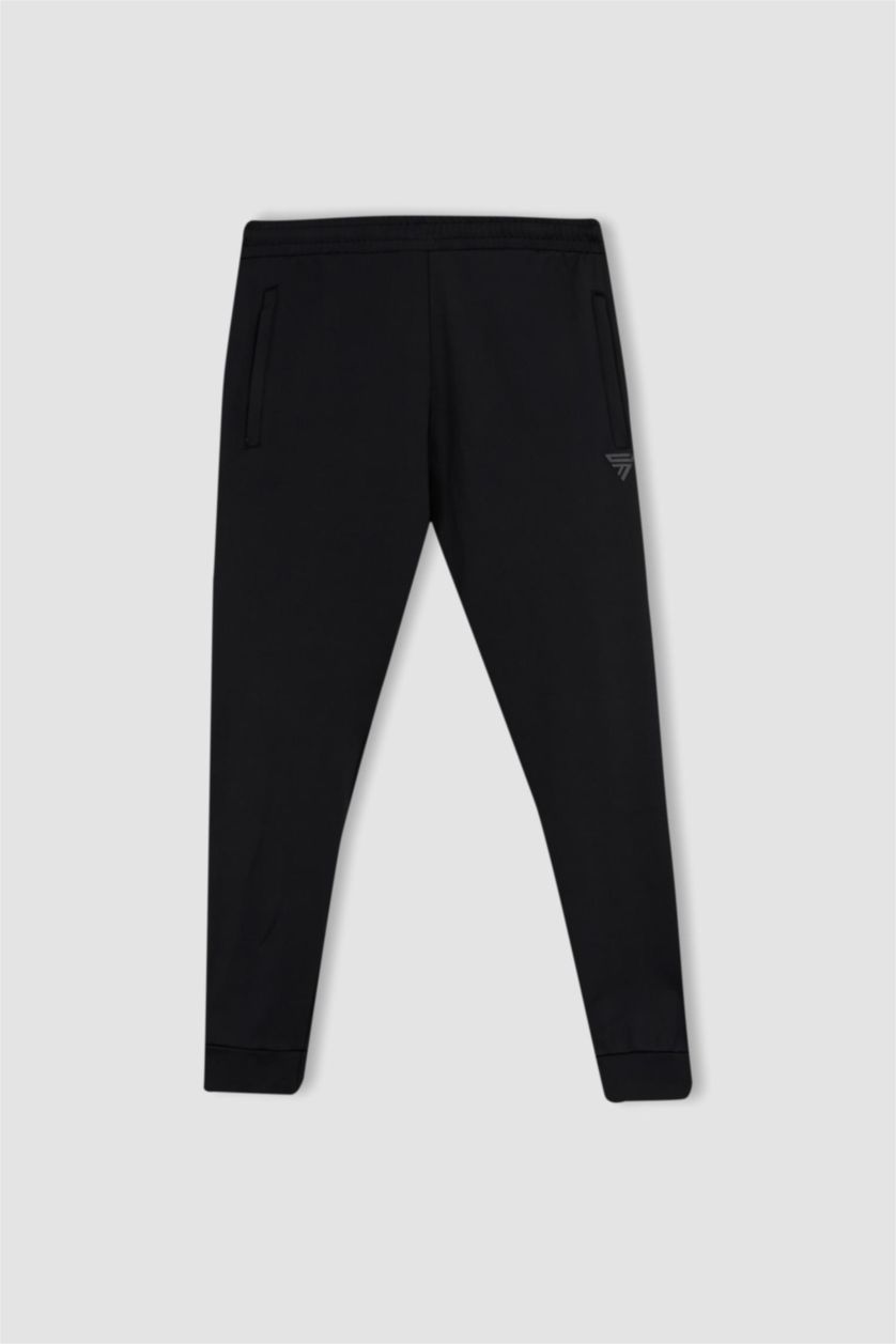 MAN Black Defacto Fit Slim Fit Sports Jogger Sweatpants