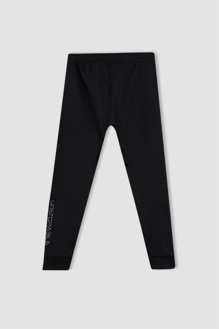 MAN Black Defacto Fit Slim Fit Sports Jogger Sweatpants