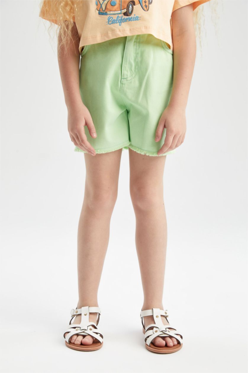 GIRLS & TEENS Green Girl Mom Fit Shorts