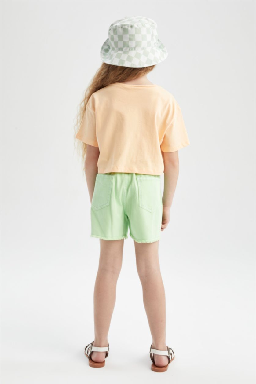 GIRLS & TEENS Green Girl Mom Fit Shorts