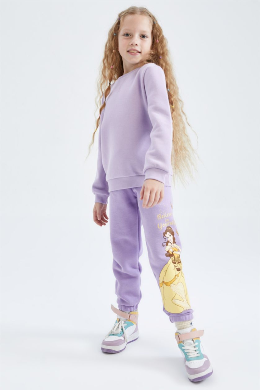 Girls & Teens Lilac Jogger Standard Fit Disney Princess Licensed Trousers