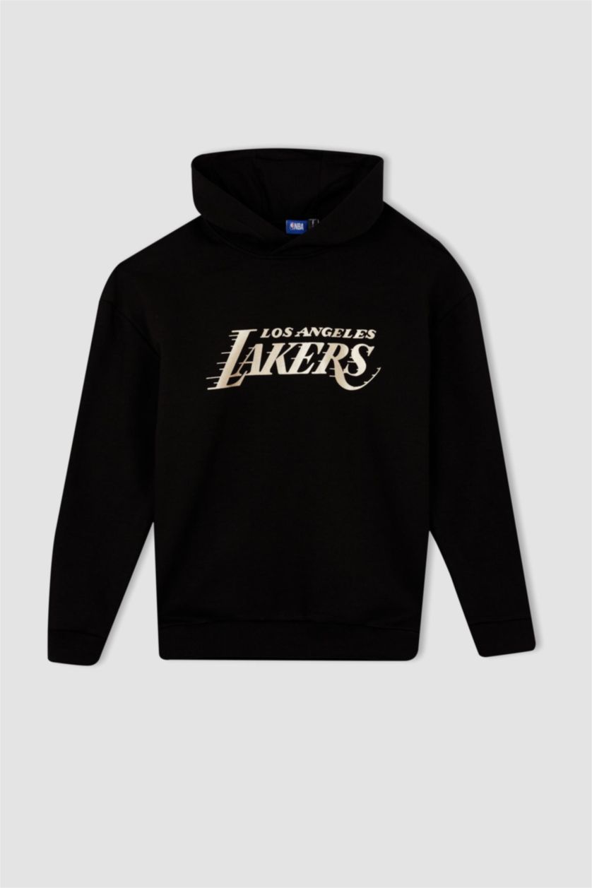MAN Black Comfort Fit NBA Los Angeles Lakers Licensed Sweatshirt