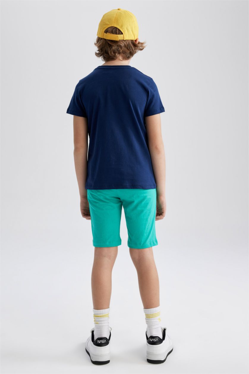 GARÇONS Marin Ensemble T-Shirt Short Garçon Regular Fit İmprimé