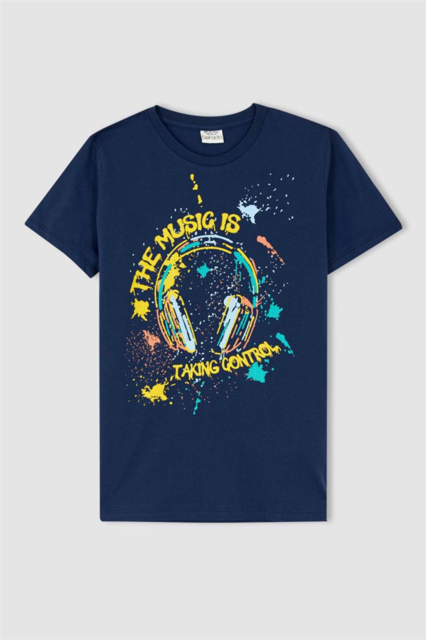 GARÇONS Marin Ensemble T-Shirt Short Garçon Regular Fit İmprimé