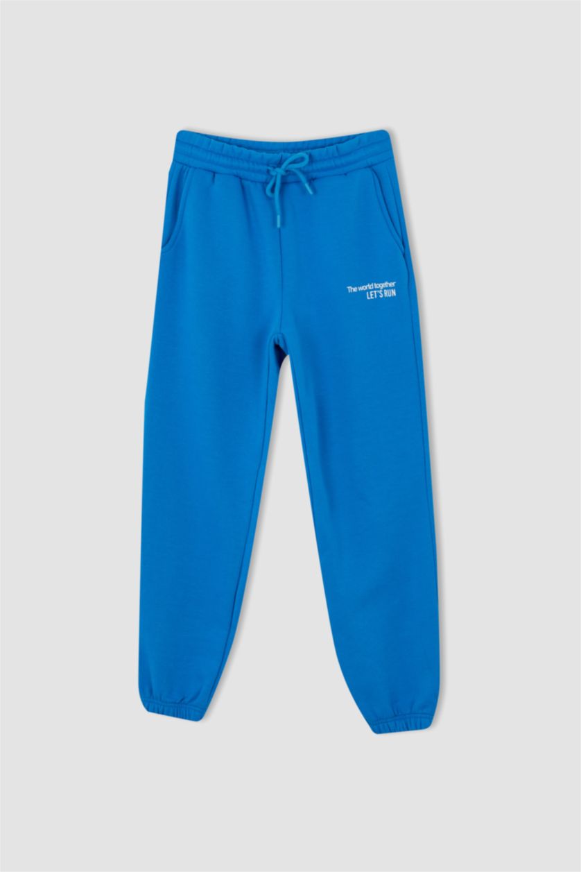 Woman Royal Oversize Fit Thick Sweatshirt Fabric Trousers