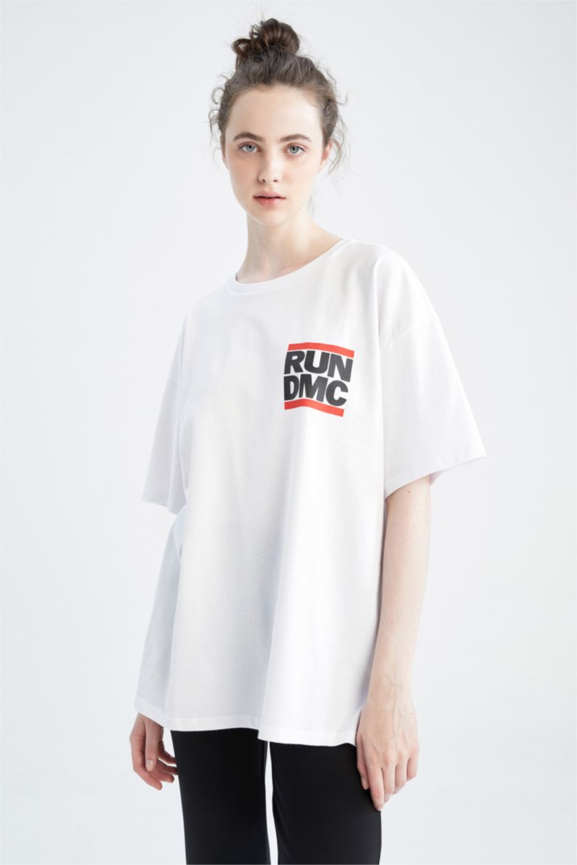 WOMAN White Oversize Fit Short Sleeve T-Shirt