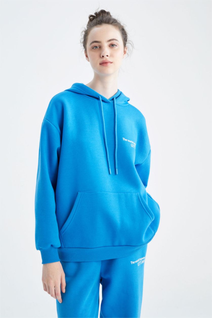 WOMAN Royal Defacto Fit Hoodie Sweatshirt