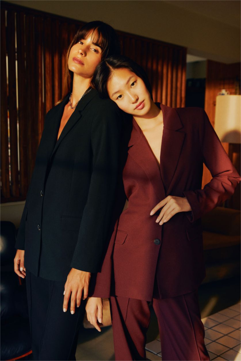 WOMAN Bordeaux Relax Fit Basic Blazer