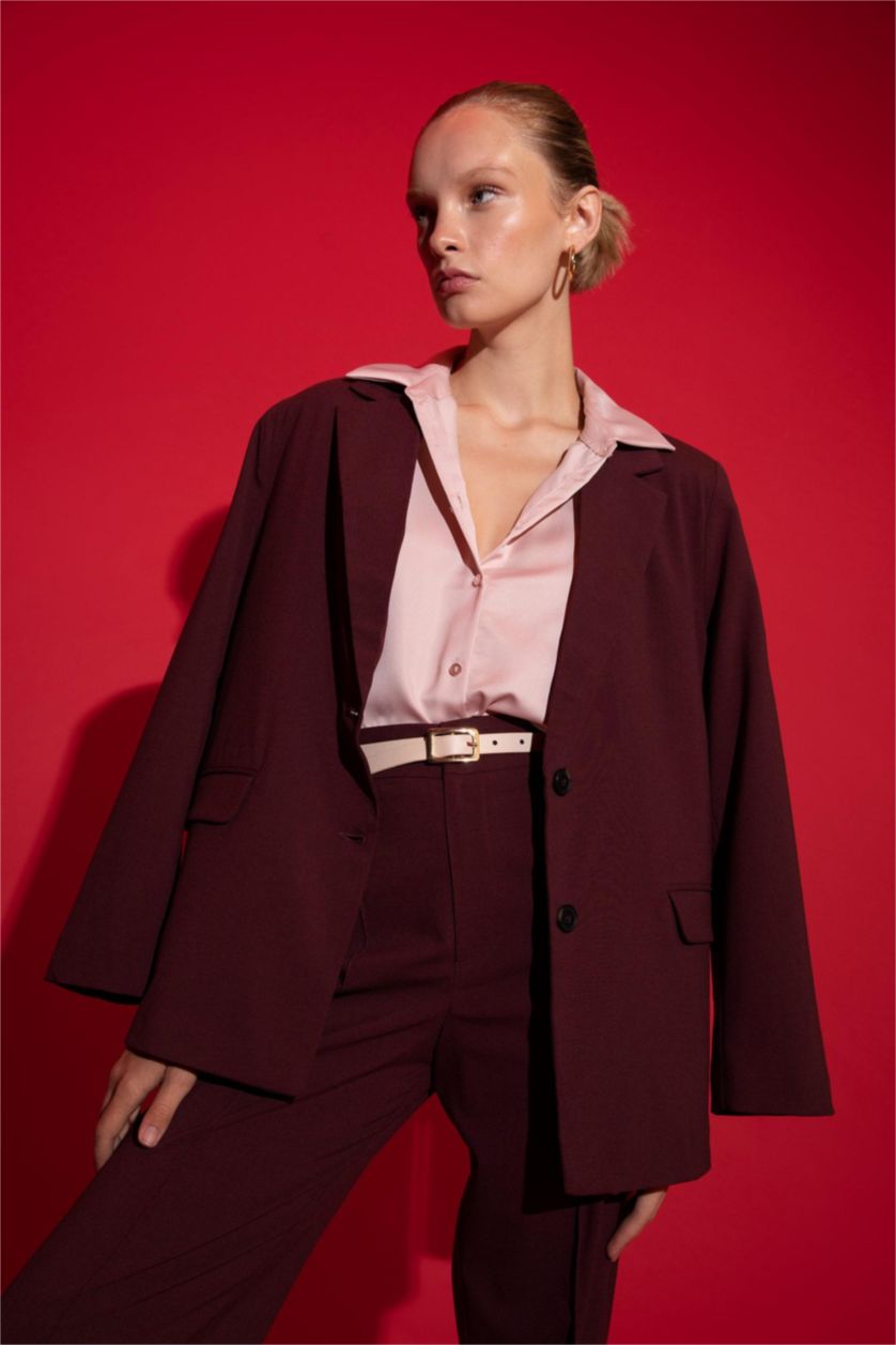WOMAN Bordeaux Relax Fit Basic Blazer