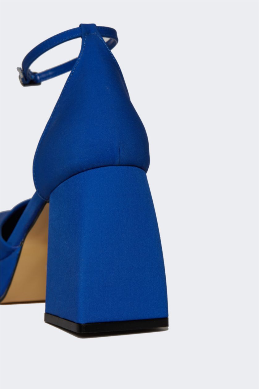 WOMAN Blue Women Single Strap High Heeled Shoes