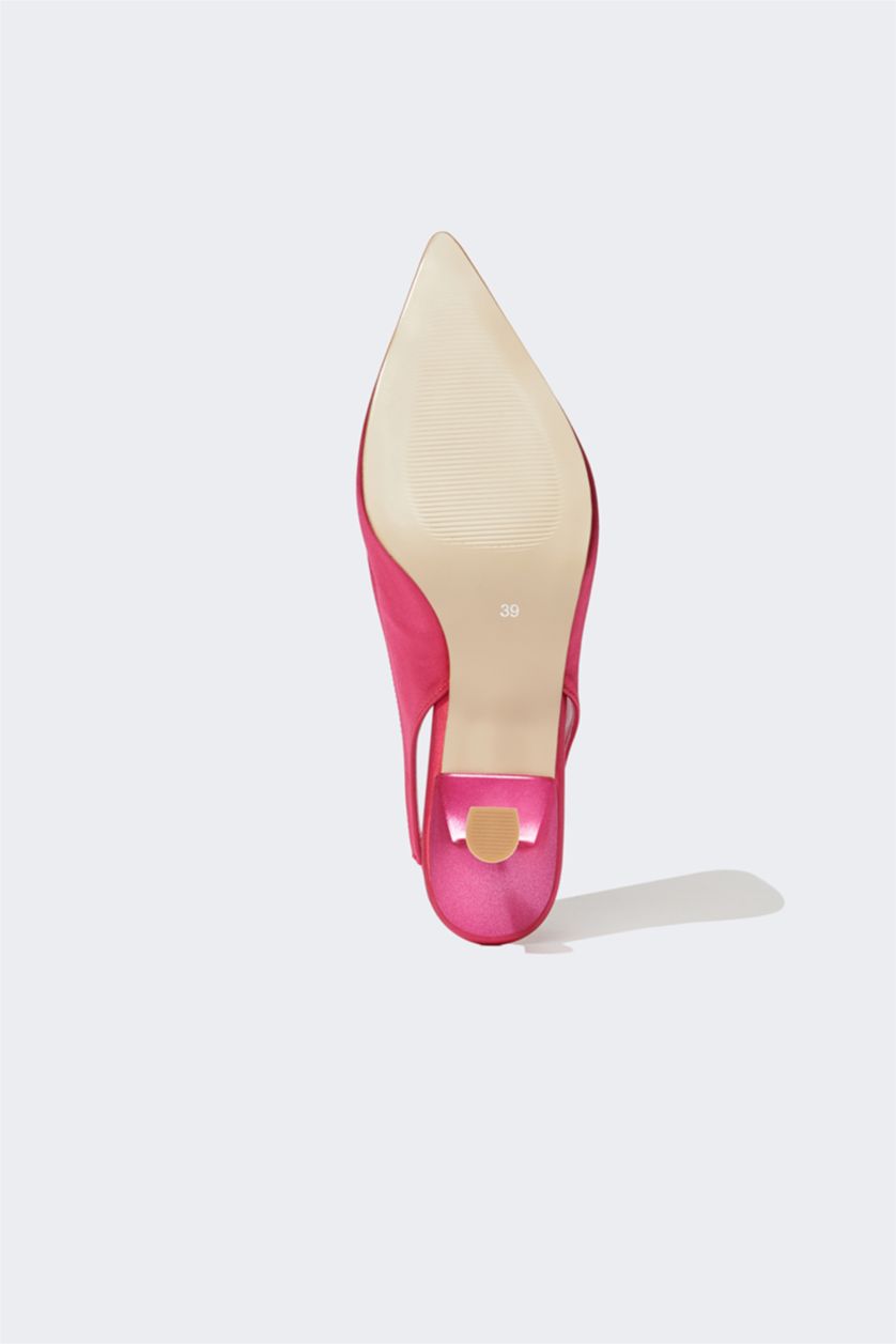 نساء فوشي حذاء كعب عالي بكعب عالي