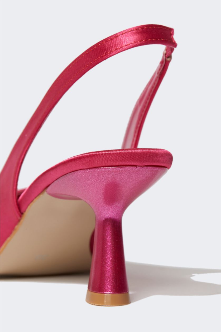 نساء فوشي حذاء كعب عالي بكعب عالي