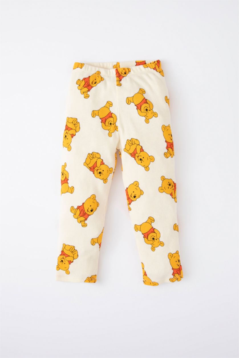 Erkek Bebek Bej Erkek Bebek Winnie The Pooh Fitilli Kaşkorse Uzun Kollu Pijama Takım