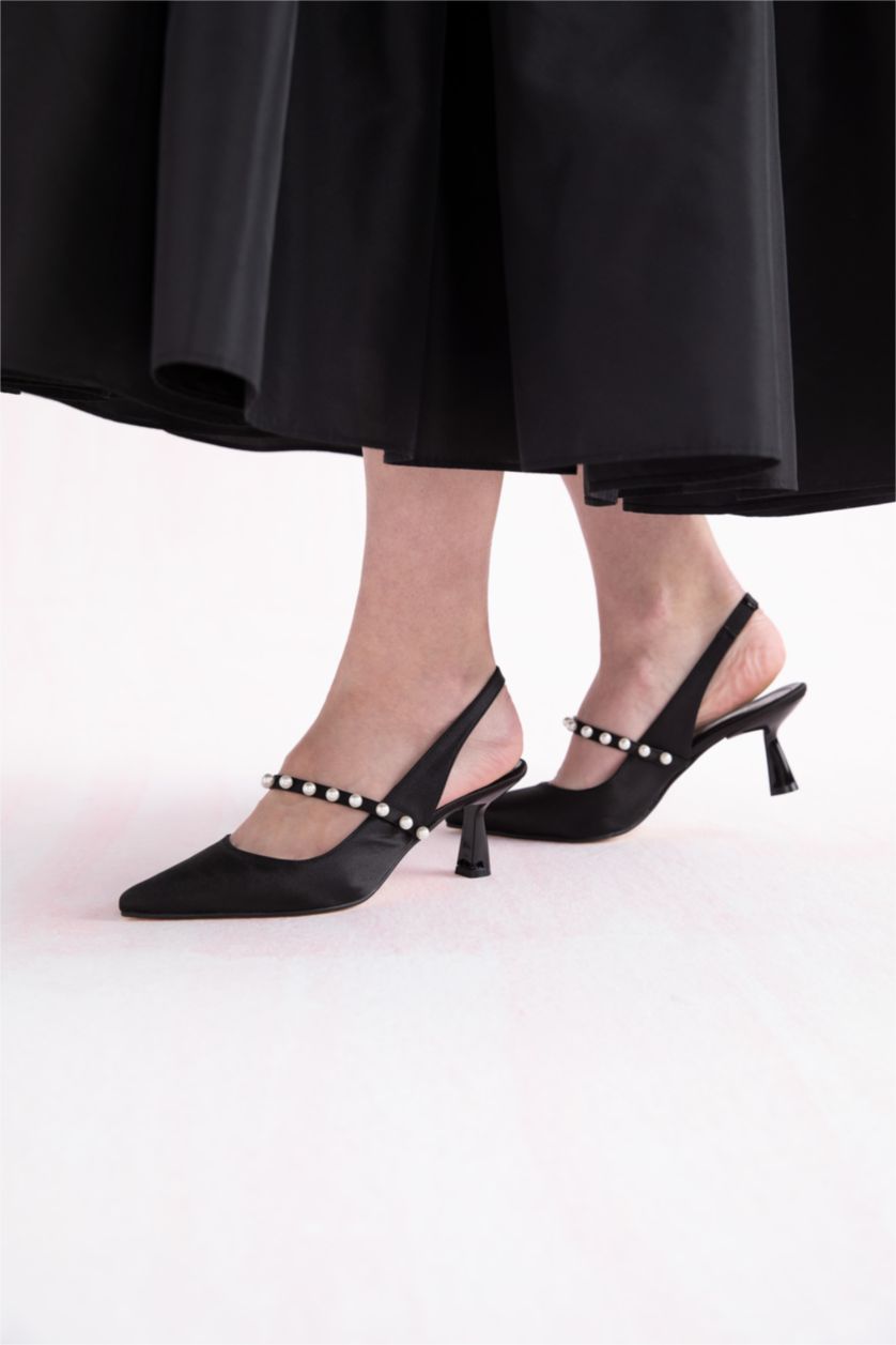 نساء أسود حذاء كعب عالي بكعب عالي