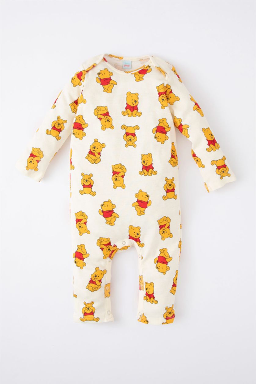 BABY BOY Sand 2 piece Ribana Regular Fit Crew Neck Winnie The Pooh Licensed Jumpsuit
