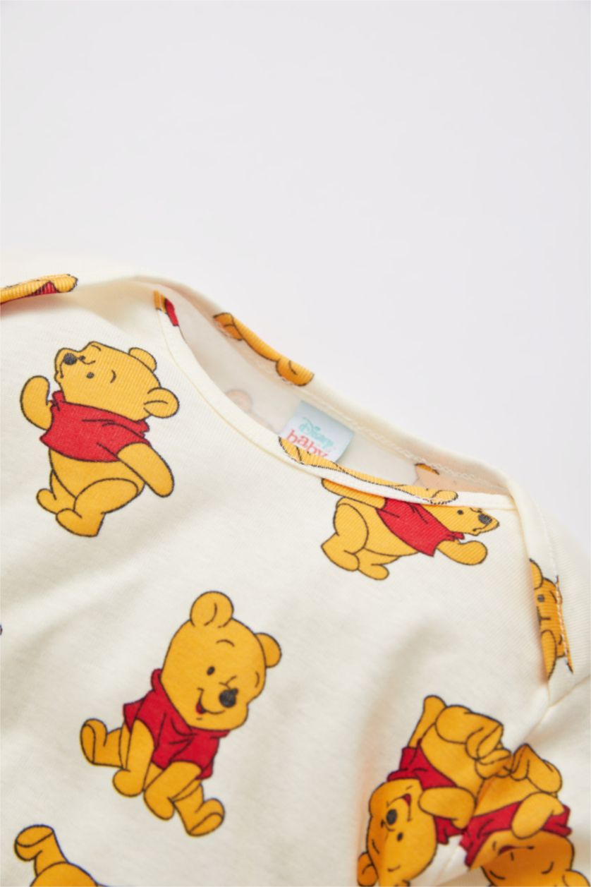 BABY BOY Sand 2 piece Ribana Regular Fit Crew Neck Winnie The Pooh Licensed Jumpsuit