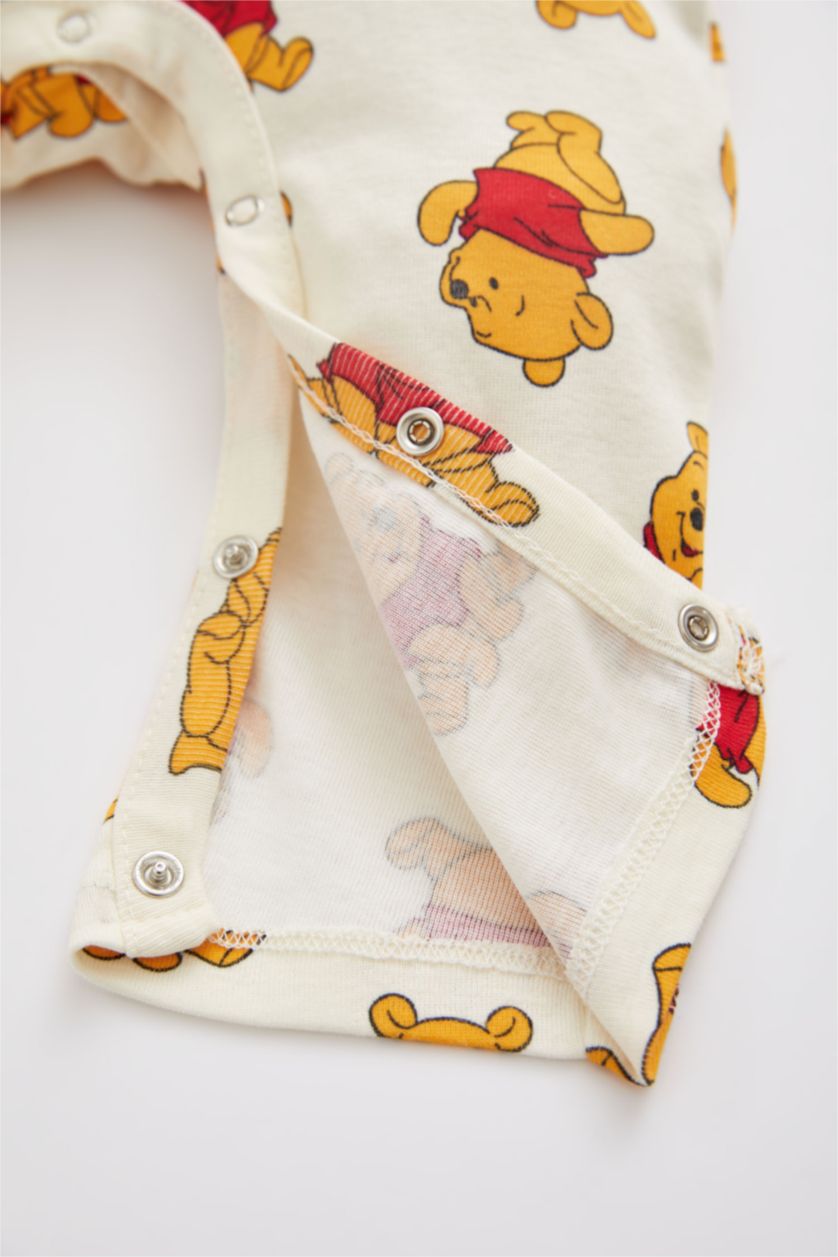 BABY BOY Sand 2 piece Ribana Regular Fit Crew Neck Winnie The Pooh Licensed Jumpsuit