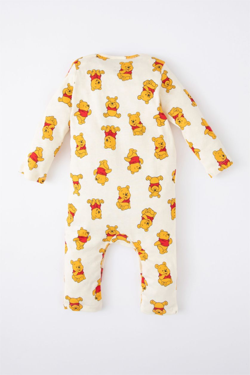 BABY BOY Sand 2 piece Ribana Regular Fit Crew Neck Winnie The Pooh Licensed Jumpsuit
