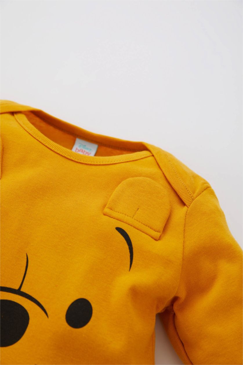BABY BOY Yellow Ribana Regular Fit Crew Neck Winnie The Pooh Licensed Jumpsuit