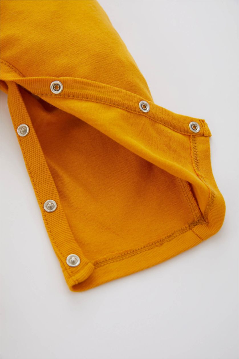 BABY BOY Yellow Ribana Regular Fit Crew Neck Winnie The Pooh Licensed Jumpsuit