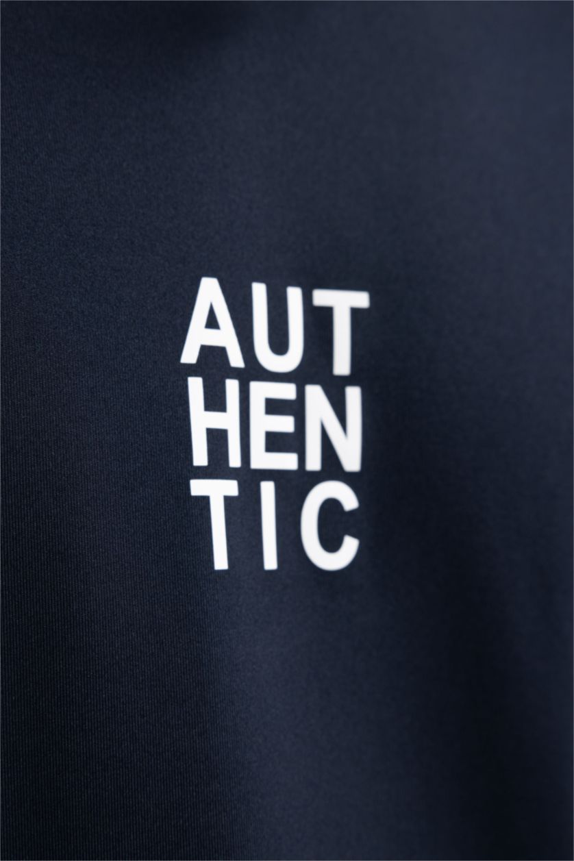 رجال كحلي هودي رياضي قصة عادية كم طويل بجيب